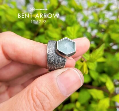 Silver Aquamarine Ring