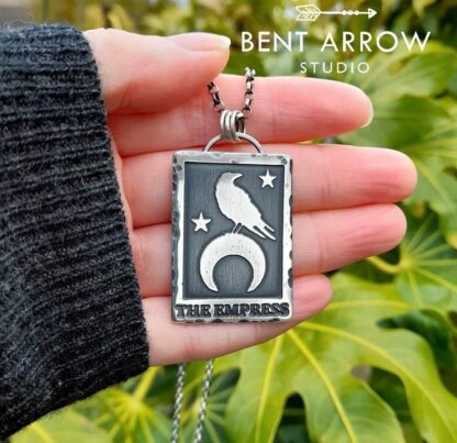 Empress Crow Tarot Pendant