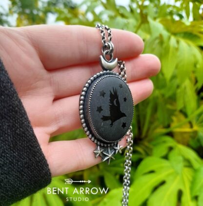 Nocturnus Raven Pendant
